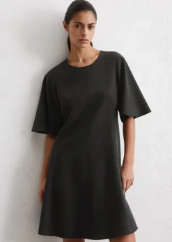 Ausgestelltes Minikleid aus TENCEL™ Lyocell-Leinen-Mix
