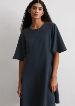 Ausgestelltes Minikleid aus TENCEL™ Lyocell-Leinen-Mix