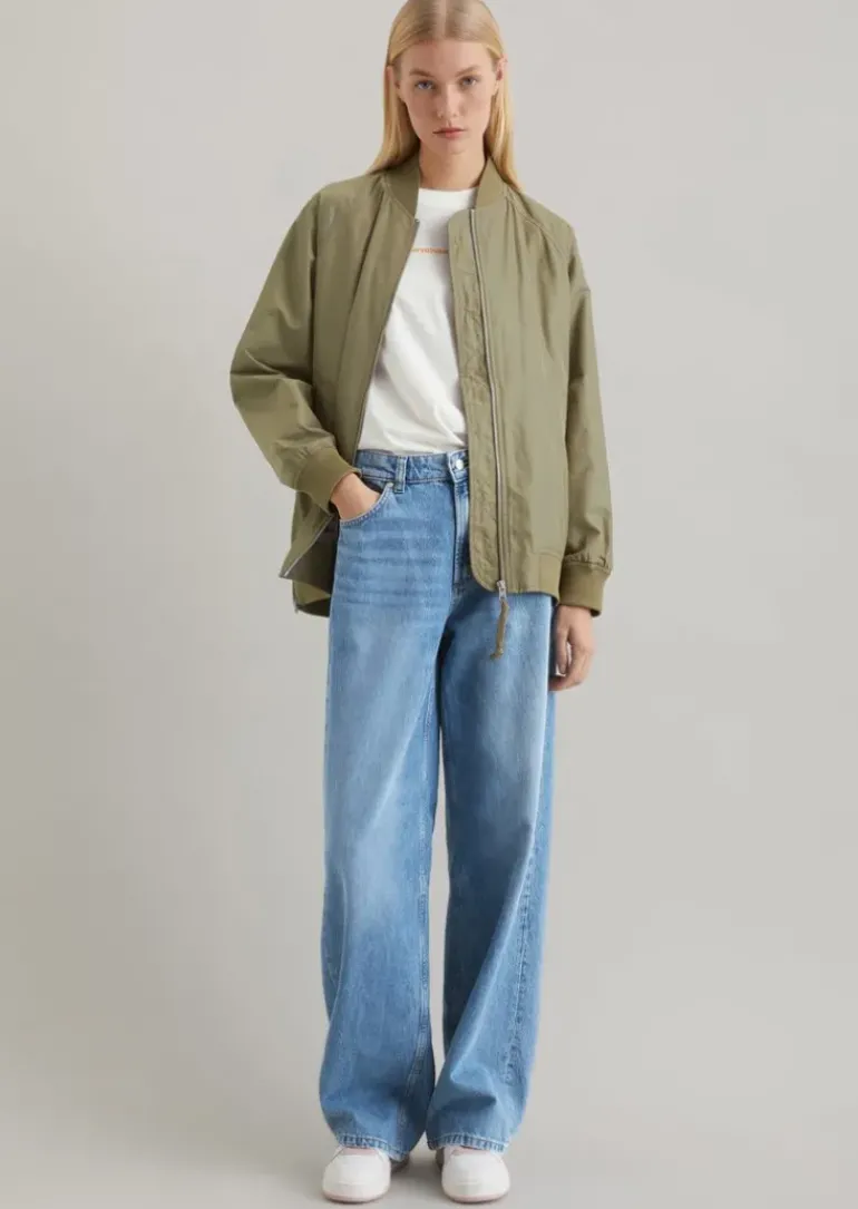 Aviator-Blouson relaxed aus recyceltem Polyester-Twill
