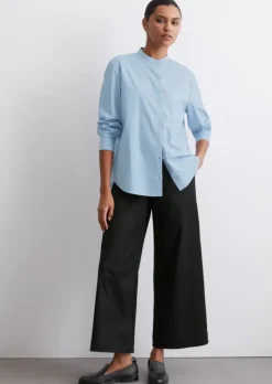 Bedruckte Bluse regular aus Light Papertouch-Popeline