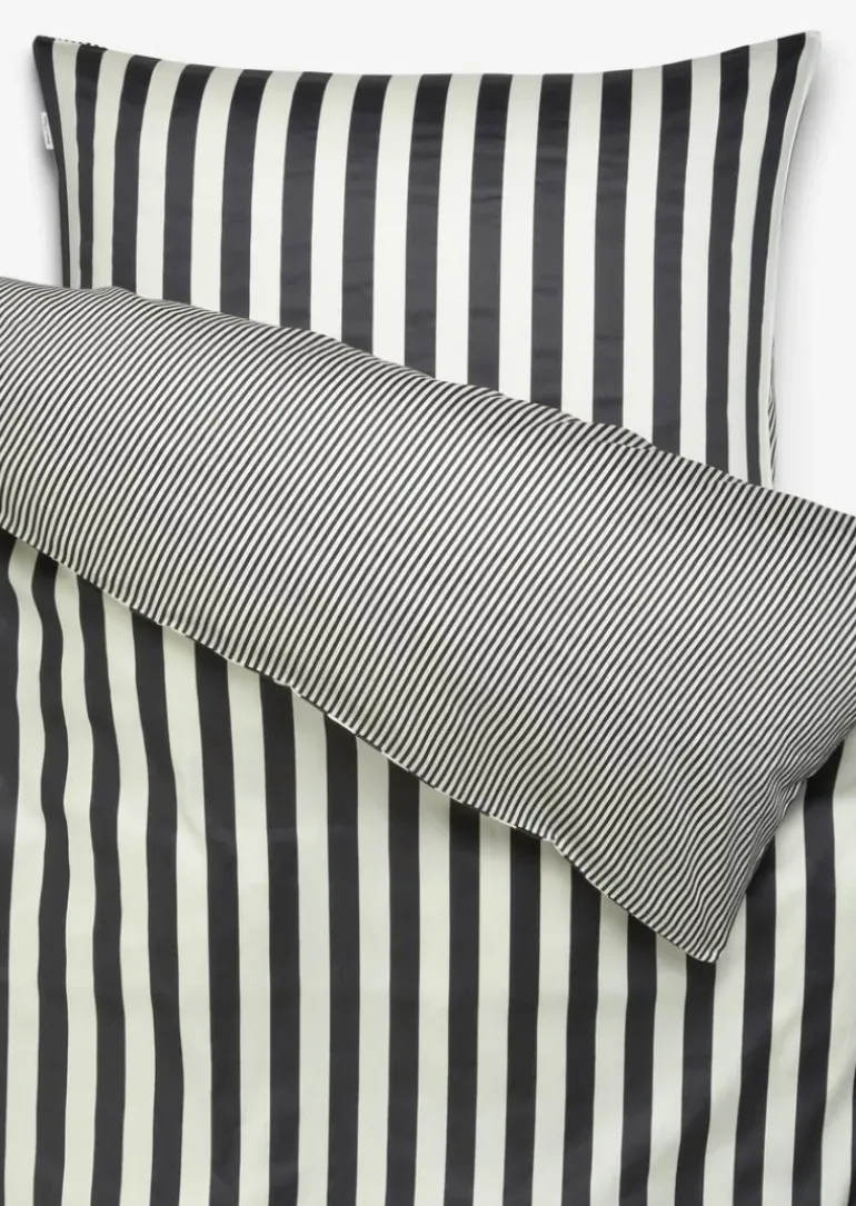 Bettwäsche-Set Model Classic Stripe aus Bio-Baumwoll-Satin