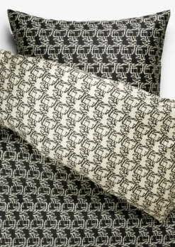 Bettwäsche-Set Model Monogram aus Bio-Baumwollsatin
