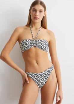 Bikini-Slip mit floralem Print
