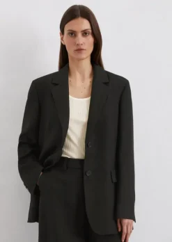 Blazer shaped aus Leinen-Viskose-Mix