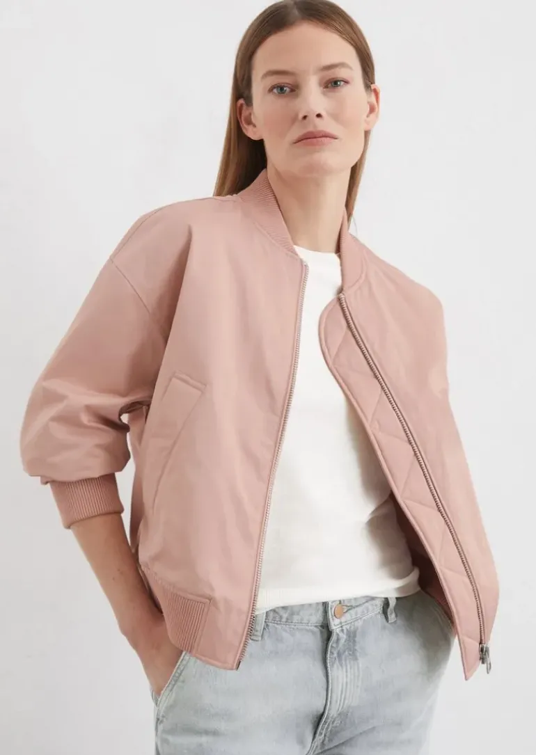 Blouson im Aviator-Stil regular aus recyceltem Polyester-Twill