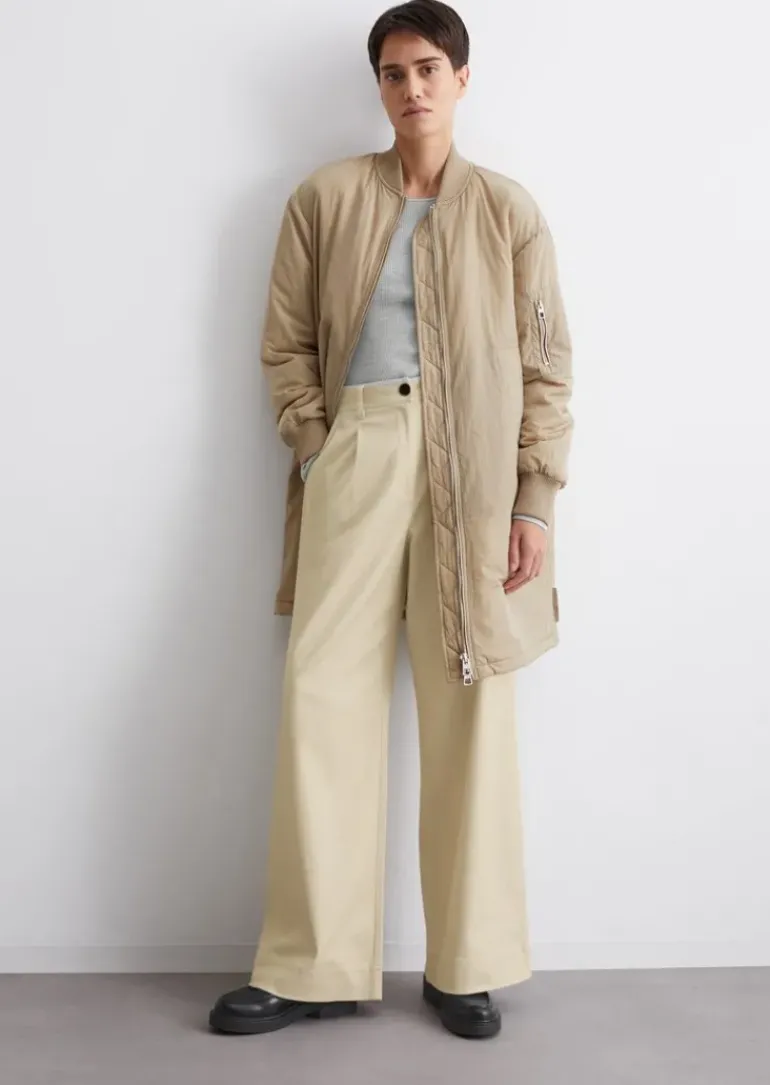 Blouson-Mantel regular aus Crinkle-Nylon