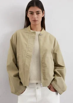 Blouson relaxed aus Organic-Cotton-Leinen-Mix