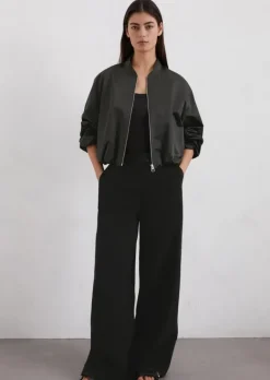 Blouson relaxed cropped aus Organic Cotton-Mix
