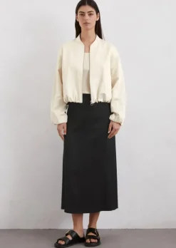 Blouson relaxed cropped aus Organic Cotton-Mix
