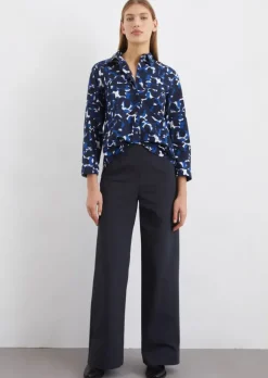 Bluse A-Shape aus Papertouch-Popeline