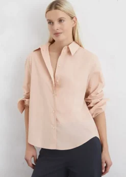 Bluse A-Shape aus Papertouch-Popeline