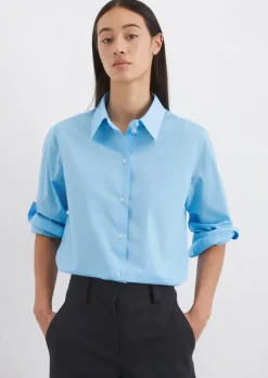 Bluse A-Shape aus Papertouch-Popeline