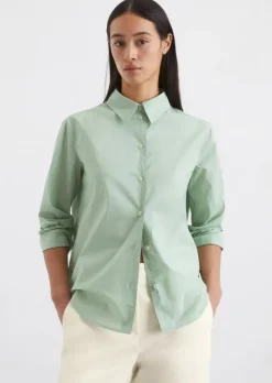Bluse A-Shape aus Papertouch-Popeline