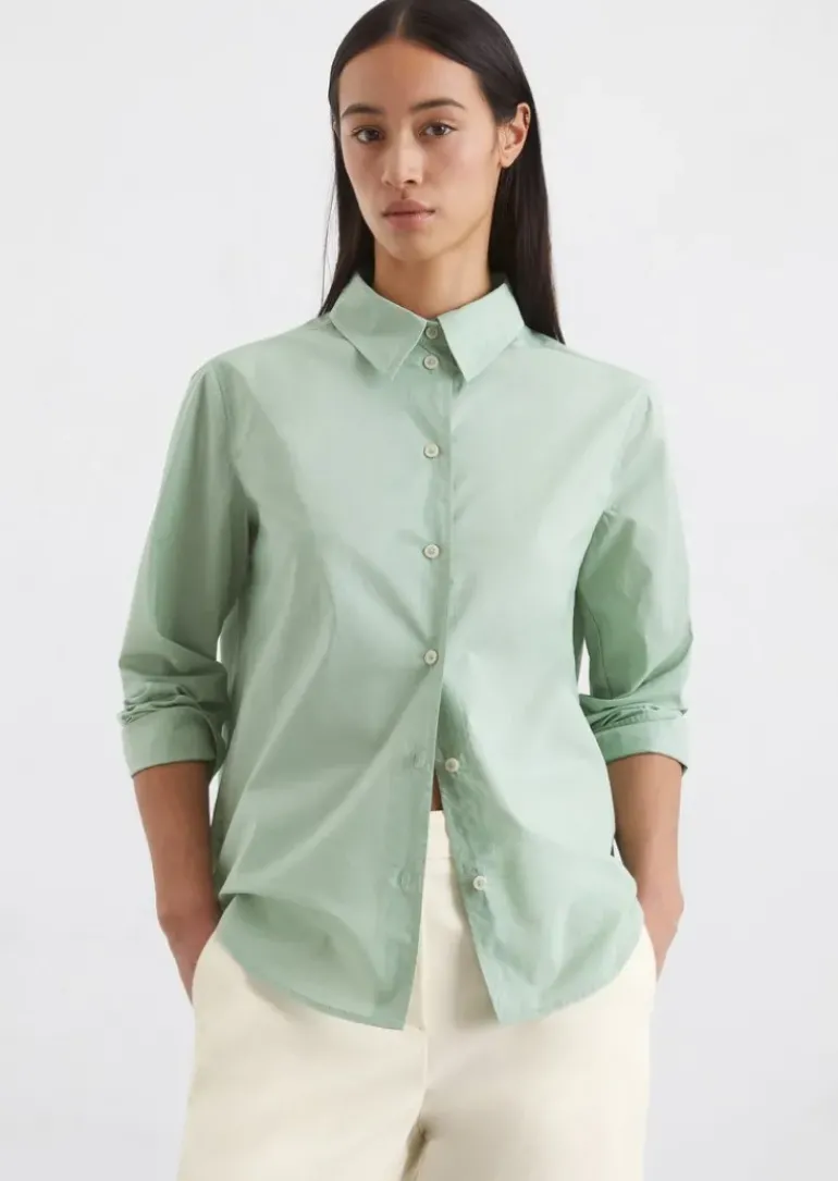 Bluse A-Shape aus Papertouch-Popeline