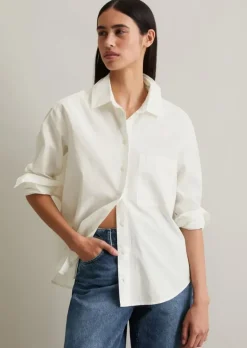 Bluse loose aus reiner Bio-Baumwolle