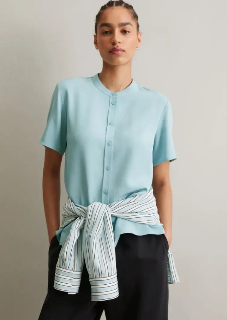 Bluse regular aus TENCEL™ Lyocell