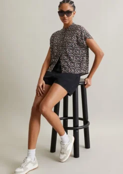 Bluse relaxed cropped aus LENZING™ ECOVERO™