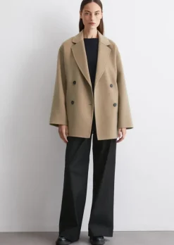 Cabanjacke relaxed aus Doubleface-Wolle-Mix