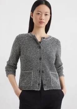 Cardigan slim aus Bouclé-Garn