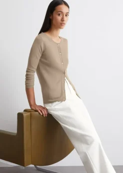 Cardigan slim aus feiner Merinowolle