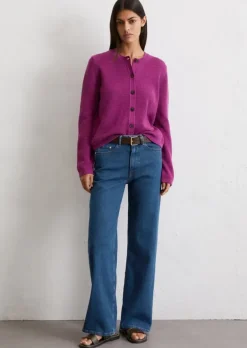 Cardigan slim aus Heavy-Weight-Organic-Cotton