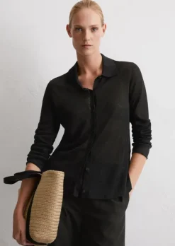 Cardigan slim aus reinem Leinen