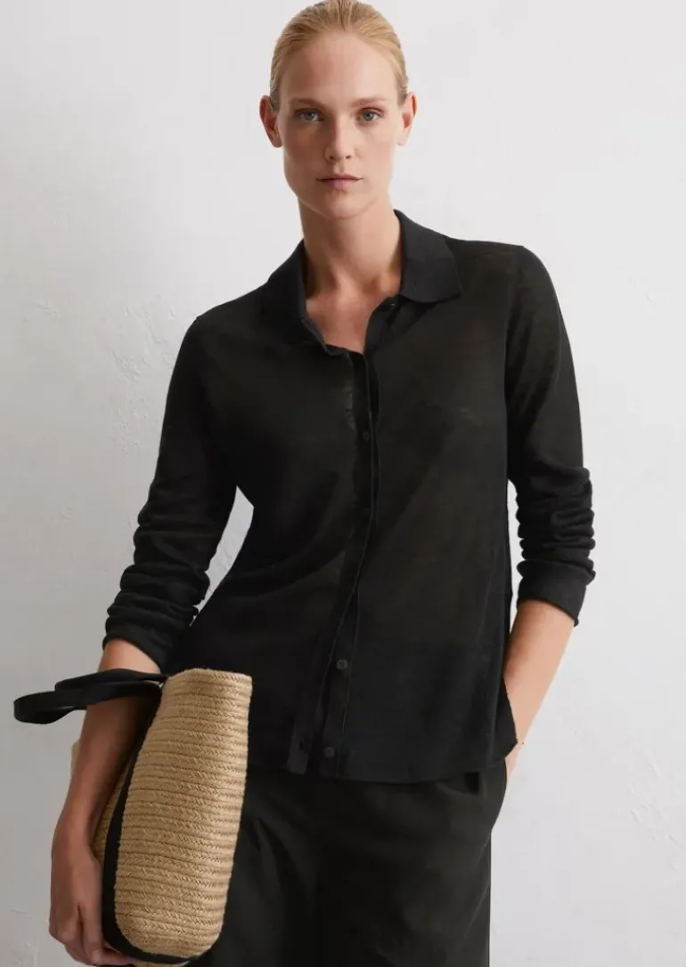Cardigan slim aus reinem Leinen