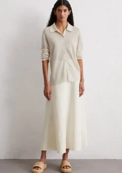 Cardigan slim aus reinem Leinen