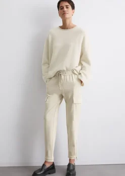Cargo-Travelpants tapered aus kompaktem Jersey-Twill