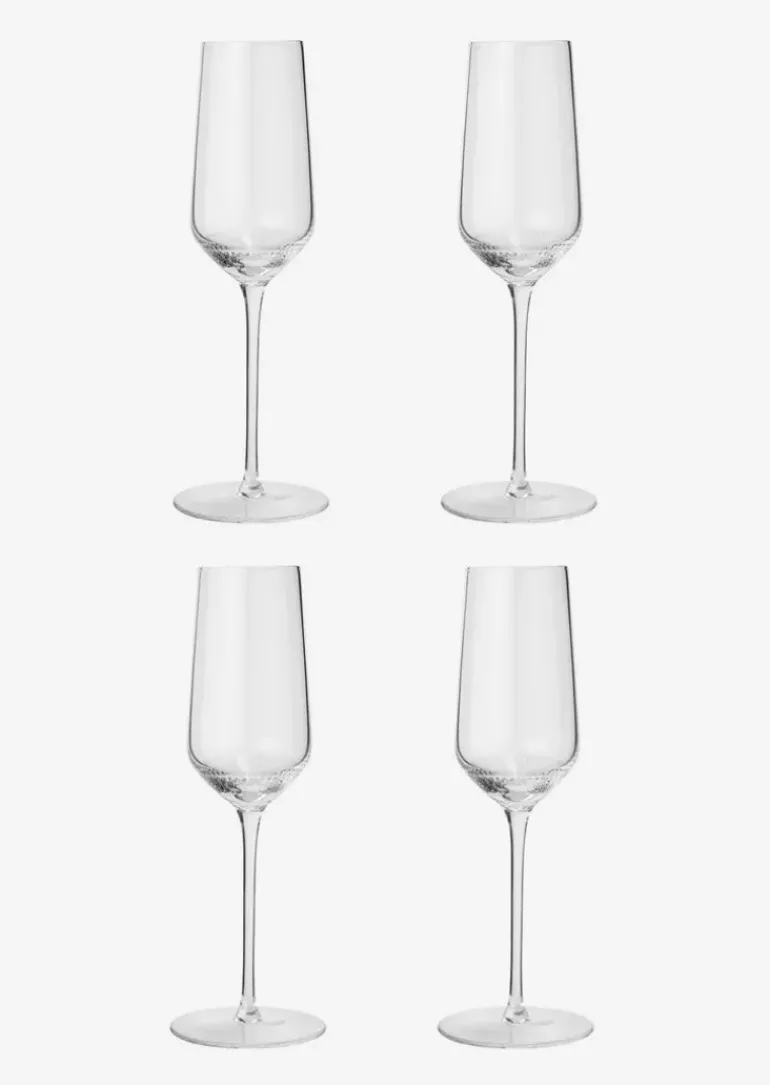 Champagner-Glas Model Moments im 4er-Set