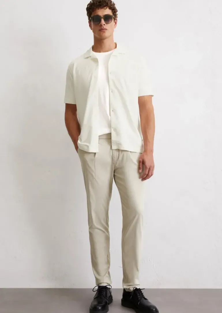 Chino Model Morot Jogger Pleats aus Bio-Baumwoll-Mix