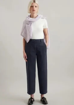 Chino relaxed cropped aus Organic Cotton-Twill