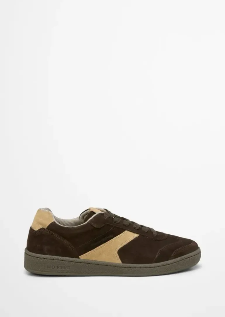 Court-Sneaker aus softem Veloursleder