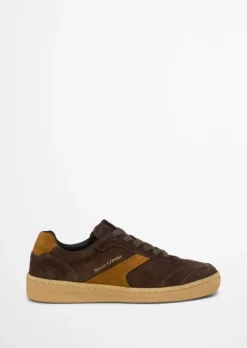 Court-Sneaker aus weichem Veloursleder