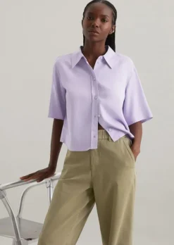 Crop-Bluse relaxed aus TENCEL™ Lyocell