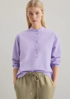 Crop-Bluse relaxed aus weicher Bio-Baumwolle