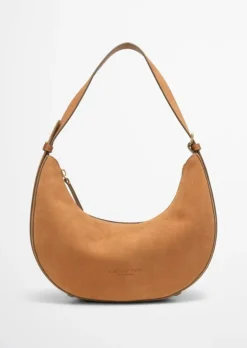 Crossbody Bag small aus softem Veloursleder
