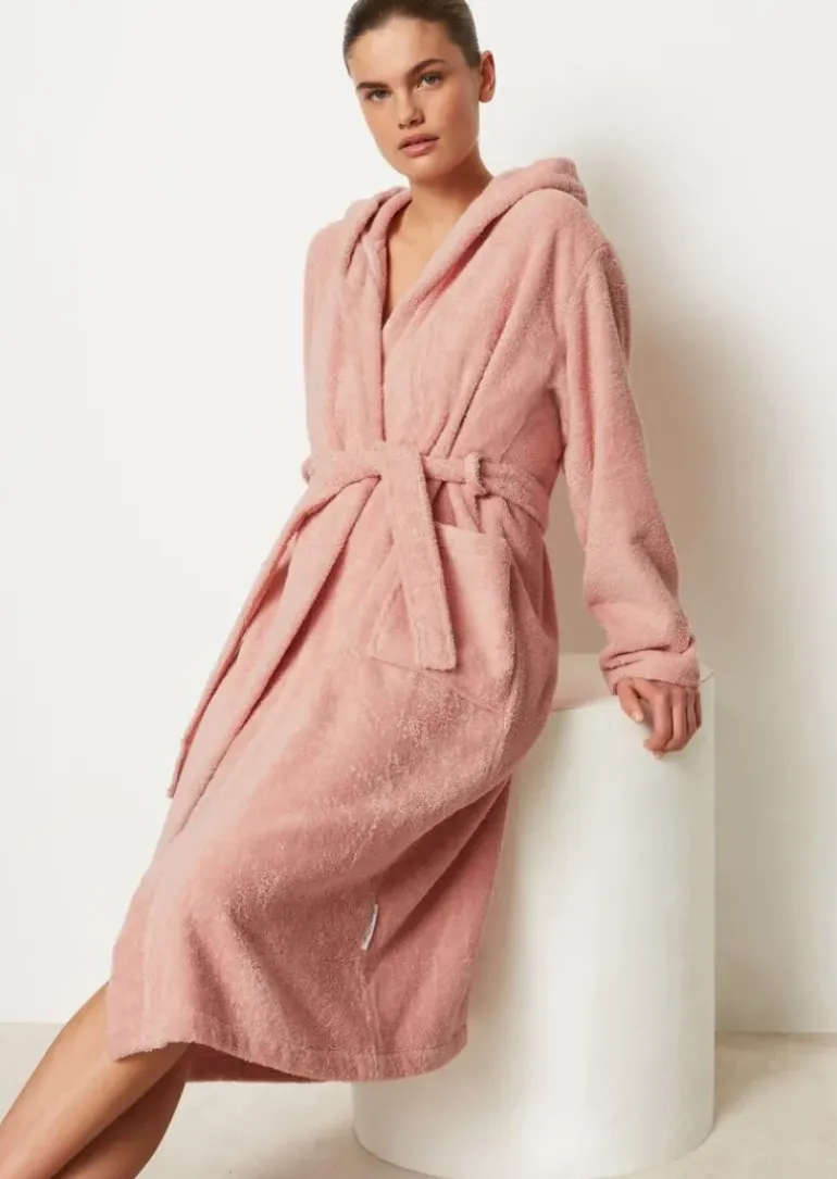 Damen-Bademantel Model Timeless mit Kapuze