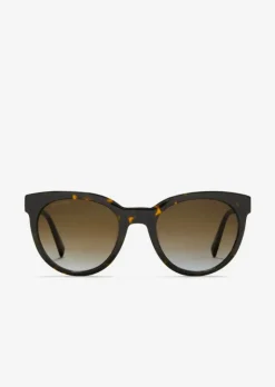 Damen-Sonnenbrille mit breitem Bio-Acetat-Rahmen