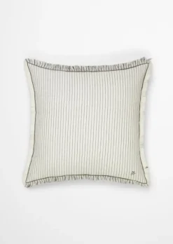 Dekokissen Model Fine Stripe aus Bio-Baumwolle und Leinen