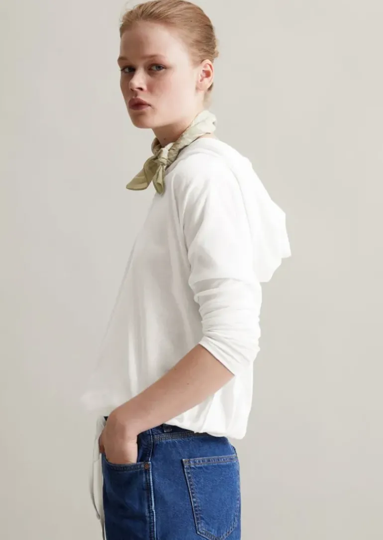 DfC Kapuzen-Longsleeve relaxed aus softem Organic Cotton