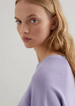 DfC Kurzarm-Strickpullover loose aus Organic Cotton