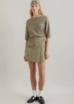 DfC Kurzarm-Strickpullover loose aus Organic Cotton