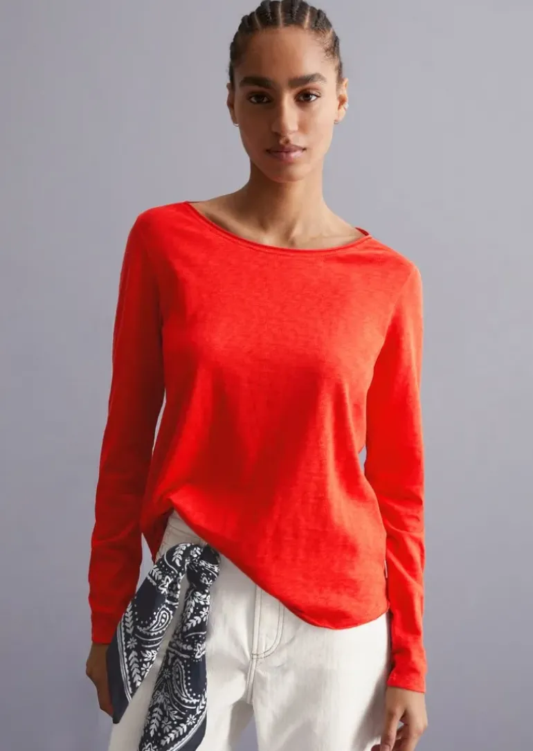 DfC Longsleeve regular aus mittelschwerem Slub-Jersey