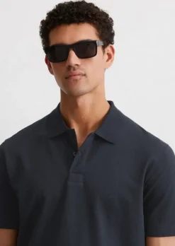 DfC Poloshirt Seersucker regular aus Bio-Baumwoll-Mix