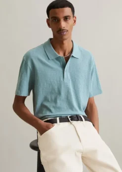 DfC Poloshirt Slub-Jersey regular aus reiner Bio-Baumwolle