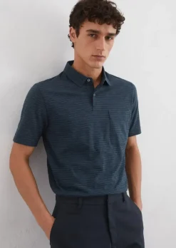 DfC Poloshirt Slub-Jersey regular aus weichem Slub-Jersey