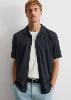 DfC Seersucker-Jerseyshirt regular aus Bio-Baumwoll-Mix
