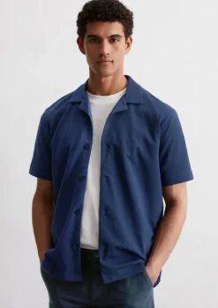 DfC Seersucker-Jerseyshirt regular aus Bio-Baumwoll-Mix
