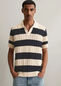 DfC Strick-Poloshirt regular aus reiner Bio-Baumwolle